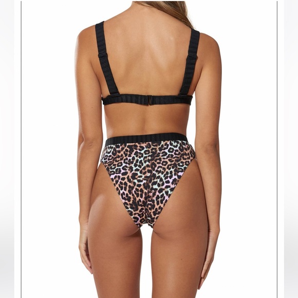 NWT’s Dolce Vita high rise bright animal print cheeky bikini - Picture 2 of 10